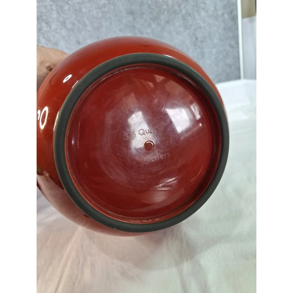 KitchenAid Red Mixing Bowl Set of 3 Nesting Non-Slip Base 2.5 3.5 4.5 Quart